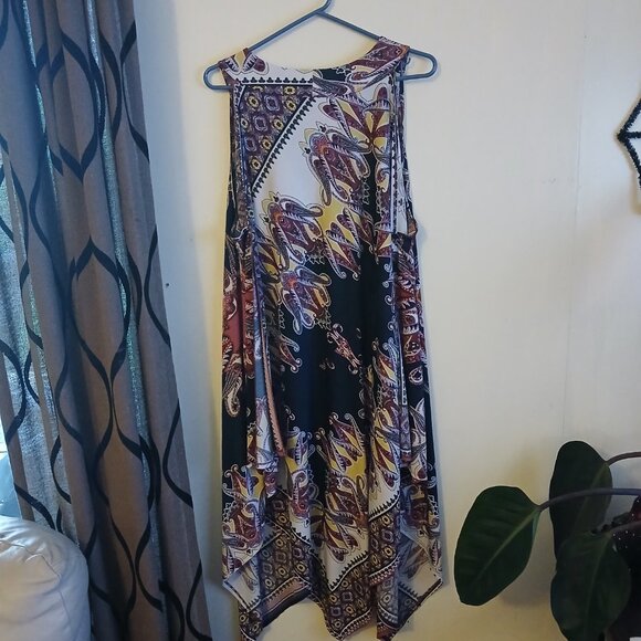 Unity women's abstract print dress Size 3X - Picture 3 of 5